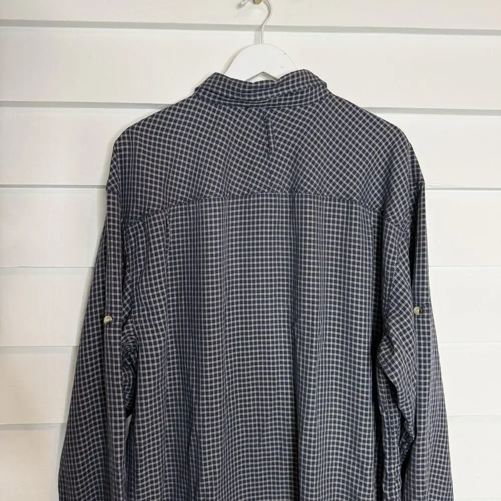 The North Face Cotton Plaid Long Sleeve Men's Button Down Shirt XL